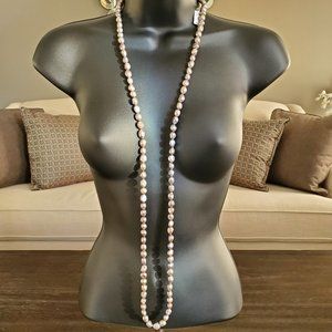 *NEW* Blk/Gray Freshwater Pearl NECKLACE - 46"